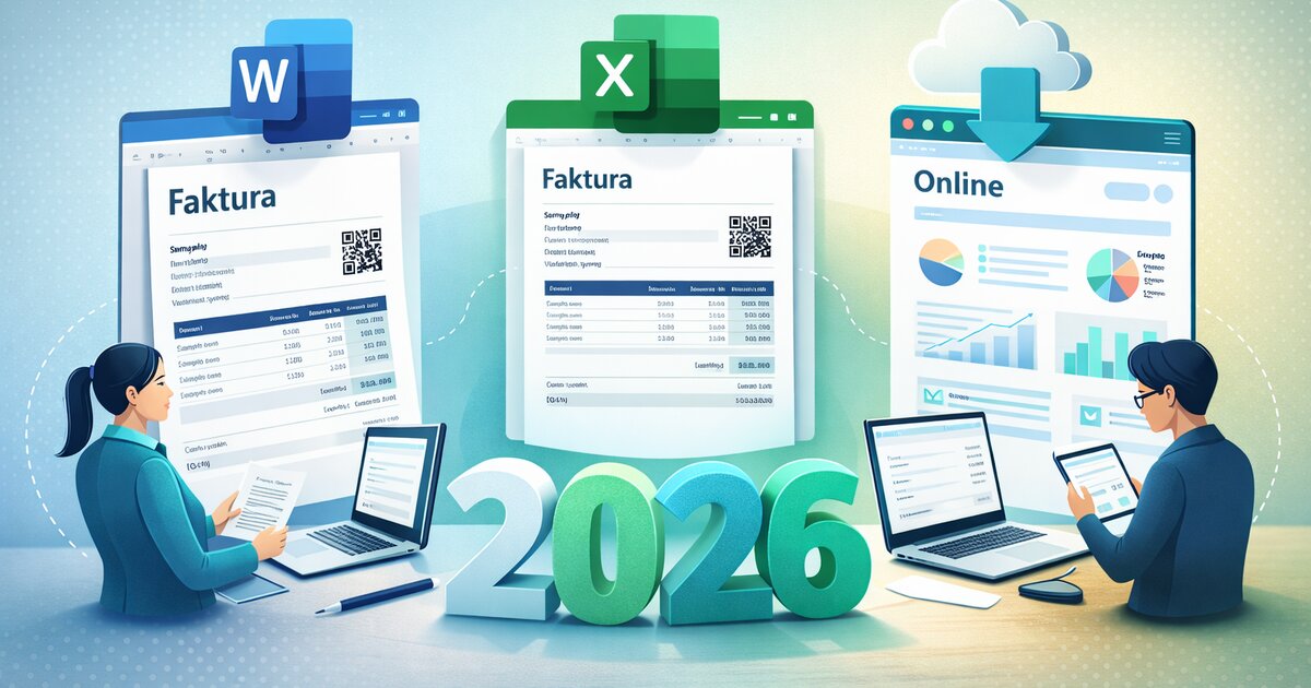 Word, Excel, nebo online? Srovnání fakturace 2026 | ainvoice.cz